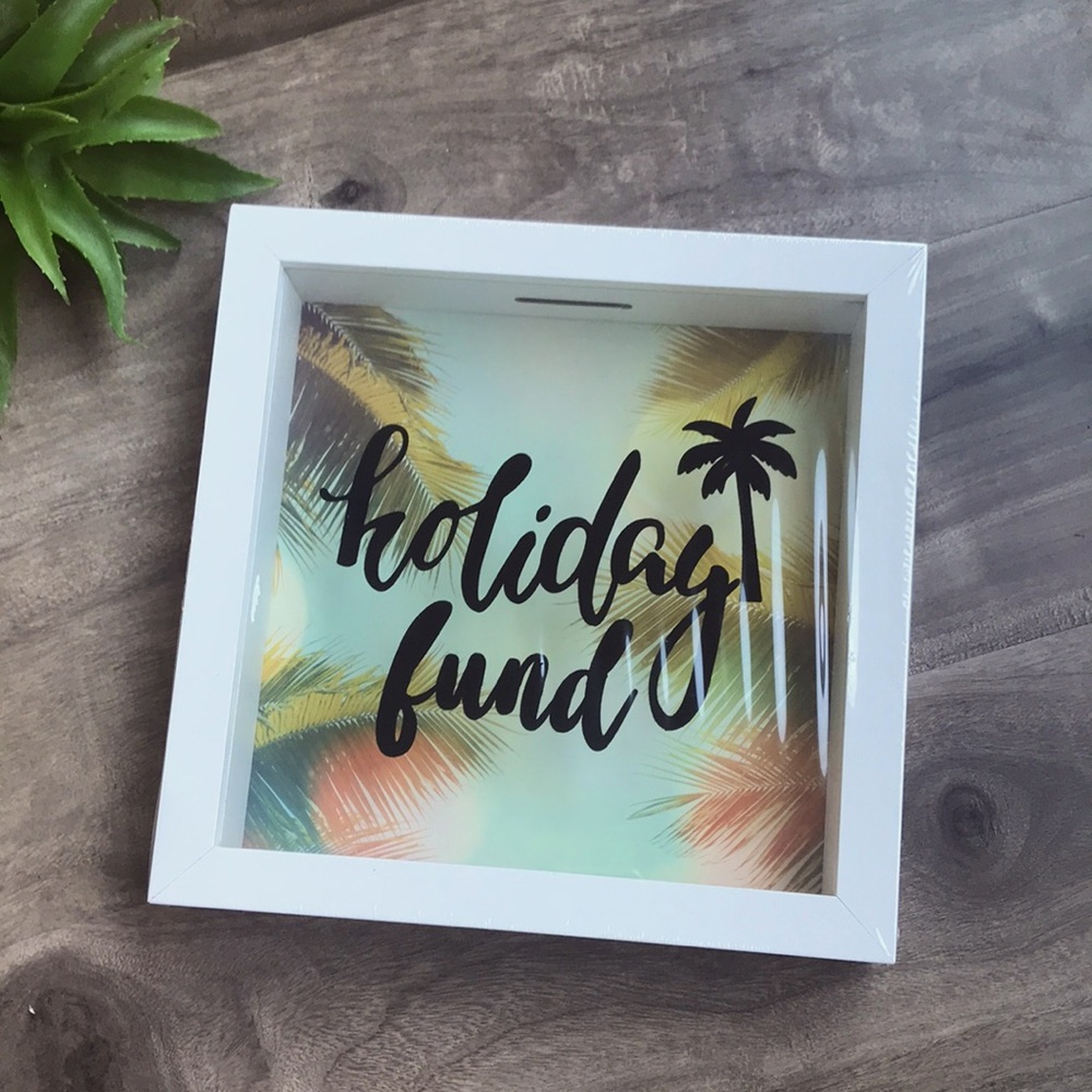 PIGGY BANK - Holiday Fund frame bank! - NEW